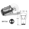 Kép 2/2 - Elta VisionPro | izzó | 12V 21/5W Baw15d PW21/5W | piros | 2 darabos bliszter