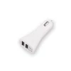 Kép 5/7 - Autós szivargyújtó töltő | 2 x USB | 3 fajta kábel: micro; type c és iPhone | fehér