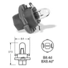 Kép 2/2 - 12V 1,2W Bx8,4d fekete / black VISION PRO