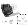 Kép 2/2 - 12V 1,2W F4,8W fekete / black VISION PRO