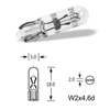Kép 2/2 - 12V 1,2W W2x4,6d kék / blue VISION PRO