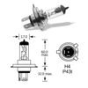 Kép 2/2 - 12V 100/80W P43t halogen VISION PRO