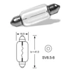 Kép 2/2 - 12V 18W SV8,5-8 15,5*41mm VISION PRO