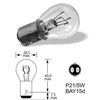 Kép 2/2 - 12V 21/5W Bay15d piros / red