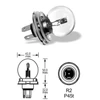 Kép 2/2 - 12V 45/40W P45t R2 VISION PRO