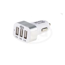 Alca | szivargyújtós USB elosztó | 3 port | fehér | ezüst