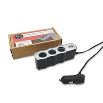 Szivargyújtós elosztó | 3 részes | USB DC12/24V