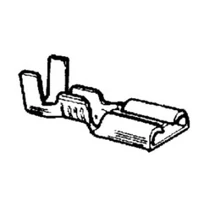Csúszósaru | szigeteletlen | 6,3 mm / 1,0 - 2,5 mm2 kábelhez | pöckös | anya Csúszósaru | szigeteletlen | 6,3 mm / 1,0 - 2,5 mm2 kábelhez | pöckös | anya