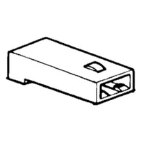 Kábelvég szigetelőház | 1 pólusú | 6,3 mm | BP1117-hez Kábelvég szigetelőház | 1 pólusú | 6,3 mm | BP1117-hez