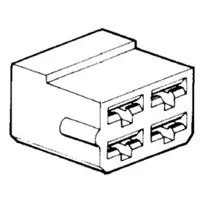 Kábelvég szigetelőház | 4 pólusú | 6,3 mm | BP1117-hez Kábelvég szigetelőház | 4 pólusú | 6,3 mm | BP1117-hez