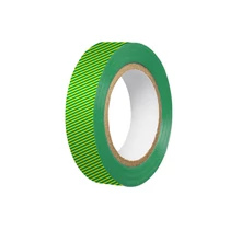 Szigetelőszalag | 15 mm x 10 m | pvc | zöld-sárga