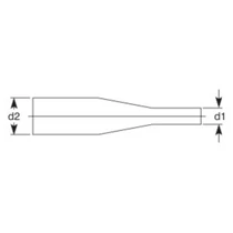 Zsugorcső | d2=12,7 mm | d1=6,4 mm | 10 x 1 méteres csomag Zsugorcső | d2=12,7 mm | d1=6,4 mm | 10 x 1 méteres csomag