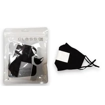 Mosható szájmaszk | ablakos | fekete Mosható szájmaszk | ablakos | fekete