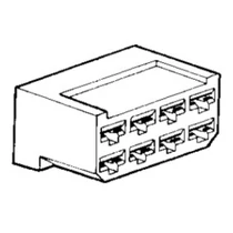Kábelvég szigetelőház | 8 pólusú | 6,3 mm | BP1117-hez Kábelvég szigetelőház | 8 pólusú | 6,3 mm | BP1117-hez