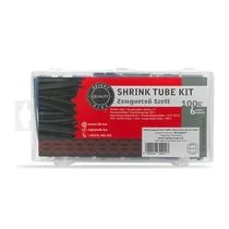Zsugorcső készlet | fekete szín | 100 darabos szett Zsugorcső készlet | fekete szín | 100 darabos szett