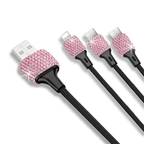 Strasszköves töltőkábel Strasszköves töltőkábel