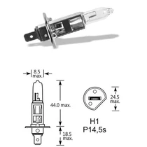 Osram | izzó | 12V 55W P14,5s H1 | 1 darabos bliszter