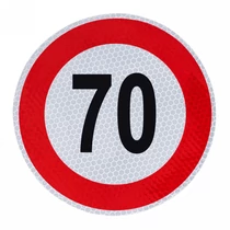 Sebességkorlátozó matrica | fényvisszaverő | 200mm | 70 Km/h