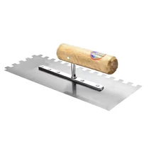 Fogazott acél simító | műanyag fogóval | 280 x 120 mm | 353 g
