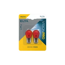Elta VisionPro | izzó | 12V 21W BAW15s PR21W | piros | 2 darabos bliszter