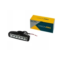 Elta VisionPro | munkalámpa | 6 LED | 3W/18W | 10-30V | 30 cm kéteres kábel Elta VisionPro | munkalámpa | 6 LED | 3W/18W | 10-30V | 30 cm kéteres kábel