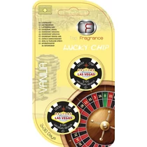 Autós légfrissítő | szerencsejáték zseton | vanília illat | 2 darabos csomag Autós légfrissítő | szerencsejáték zseton | vanília illat | 2 darabos csomag