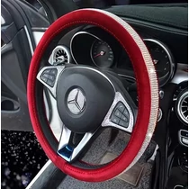 Kormányvédő | strasszköves | piros plüss szegéllyel | 38 cm Kormányvédő | strasszköves | piros plüss szegéllyel | 38 cm