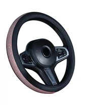 Kormányvédő | strasszköves | fekete bőr szegéllyel | aranybarna | 38 cm Kormányvédő | strasszköves | fekete bőr szegéllyel | aranybarna | 38 cm