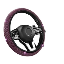 Kormányvédő | strasszköves | textil szegéllyel | rózsaszín | 38 cm