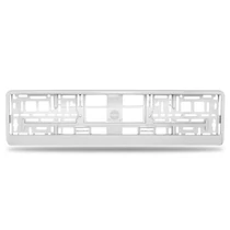 Rendszámtartó | alsóléces | fémgőzölt | fehér Rendszámtartó | alsóléces | fémgőzölt | fehér