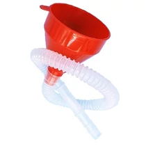 Műanyag tölcsér+ flexibilis tömlő | piros Műanyag tölcsér+ flexibilis tömlő | piros