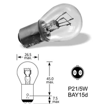 Qlux | izzó | 24V 21/5W Bay15d P21/5W