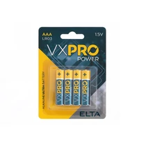Elta VXPRO | alkáli elem | AAA | LR03 | 1,5V | 4 darabos bliszter Elta VXPRO | alkáli elem | AAA | LR03 | 1,5V | 4 darabos bliszter