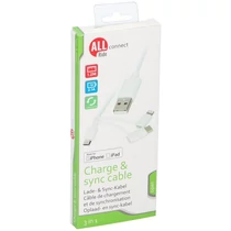 AllRide | multi töltő és adatkábel | Lightning; C-type; Micro usb | 2,1A | 1,2m méter