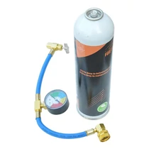 Autóklíma hűtőközeg utántöltő töltőcsappal | R134A helyettesítő | 370 g Autóklíma hűtőközeg utántöltő töltőcsappal | R134A helyettesítő | 370 g