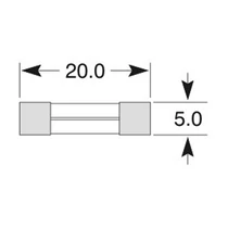 Elta VXPRO | biztosíték | üveg | 5 x 20 mm | 2 amper