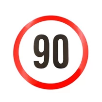 Sebességkorlátozó matrica | 13 cm | 90 km/h