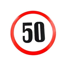 Sebességkorlátozó matrica | 13 cm | 50 km/h