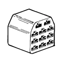 Csatlakozó ház | műanyag | 11 pólusú | anya Csatlakozó ház | műanyag | 11 pólusú | anya