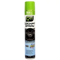 Q11 | műszerfalápoló & tisztító habspray | új autó illat | matt hatás | 750 ml