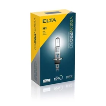 Elta VisionPro | izzó | 12V 55W P14,5t H1 | +50% emelt fényerő | 3400K | 2 darabos csomag Elta VisionPro | izzó | 12V 55W P14,5t H1 | +50% emelt fényerő | 3400K | 2 darabos csomag