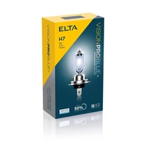 Elta VisionPro | izzó | 12V 55W PX26d H7 | kék fény | +50% emelt fényerő | 3600K | 2 darabos csomag Elta VisionPro | izzó | 12V 55W PX26d H7 | kék fény | +50% emelt fényerő | 3600K | 2 darabos csomag