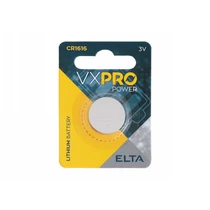 Elta VXPRO | lítium elem | CR1616 | 3V | 1 darabos bliszter Elta VXPRO | lítium elem | CR1616 | 3V | 1 darabos bliszter