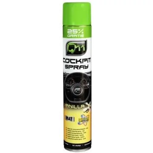 Q11 | műszerfalápoló &amp; tisztító habspray | vanília illat | matt hatás | 750 ml