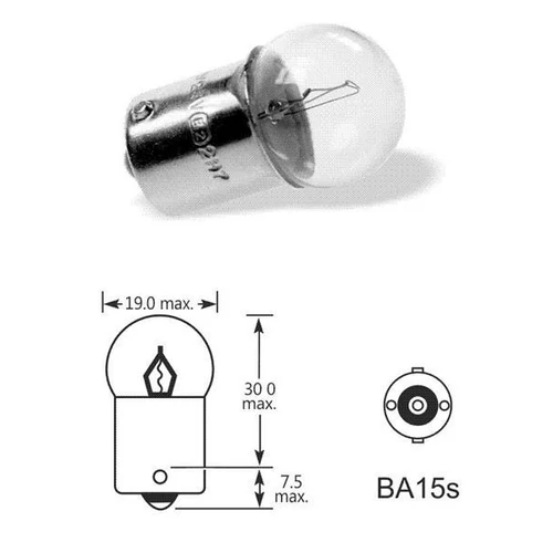 Narva | izzó | R5W 24V 5W BA15s | nagy teljesítményű