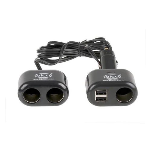 Alca | szivargyújtós elosztó | 3+2 USB