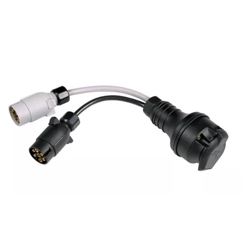 Utánfutó adapter | 13 pólusú dugaljzat / 7 pólusú dugvillák