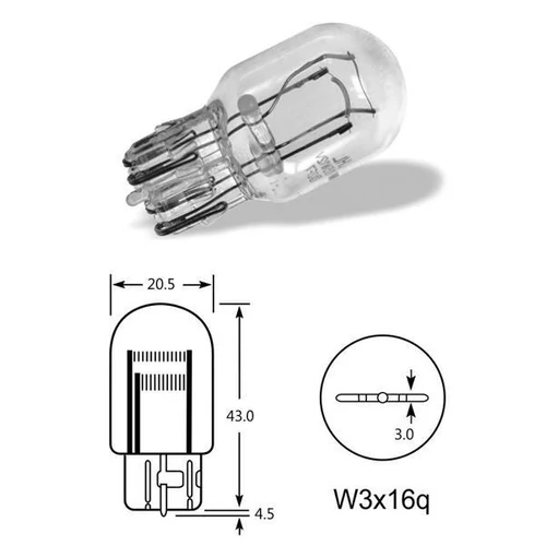 W21/5W 12V 21/5W W3X16q
