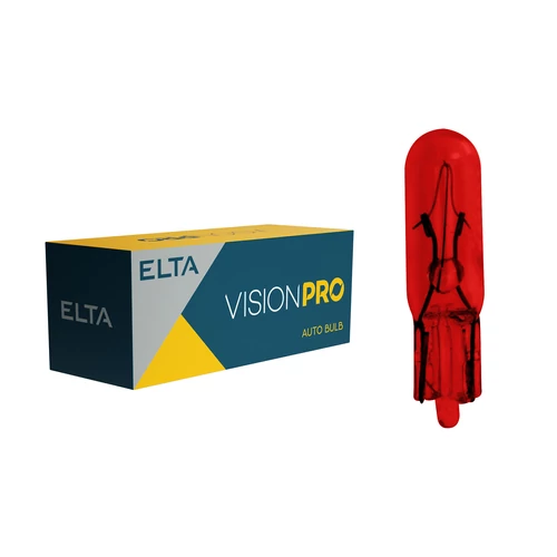 Elta VisionPro | izzó | 12V 1,2W W2x4,6d | piros