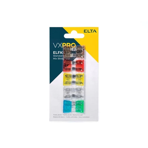 Elta VXPRO | biztosíték készlet | normál késes | 10 darabos bliszter